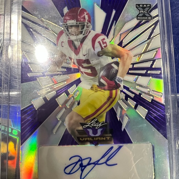 Valiant Football Trading Card with Authentic Autograph